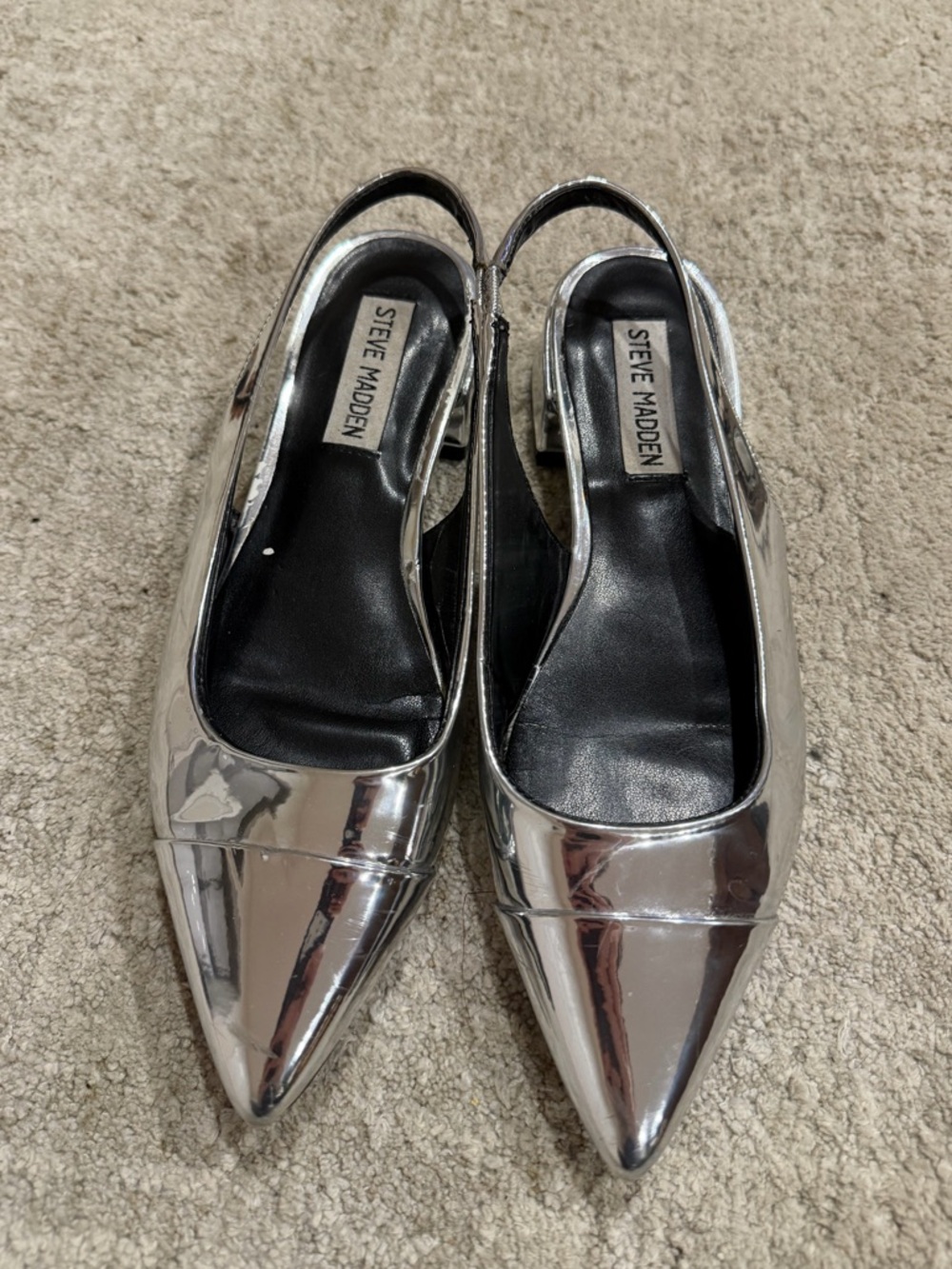 STEVE MADDEN Christann Slingback Block Womens Kitten Heels size 6